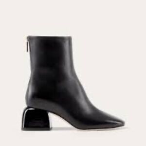 Dear Frances Form black leather ankle boot size 38